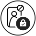 block person and review privacy settings icon